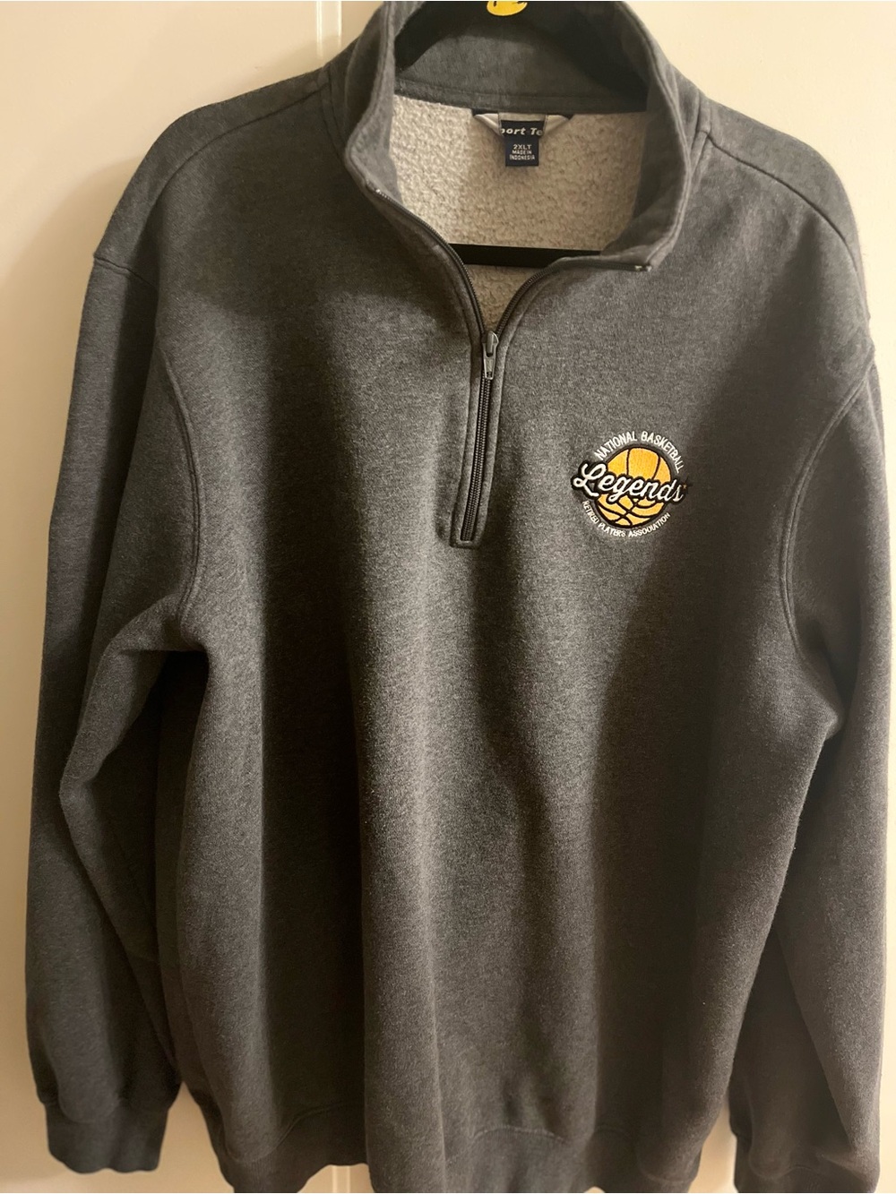 Sport-Tek Charcoal Gray Basketball Legends Quarter-Zip Pullover - Size 2XLT